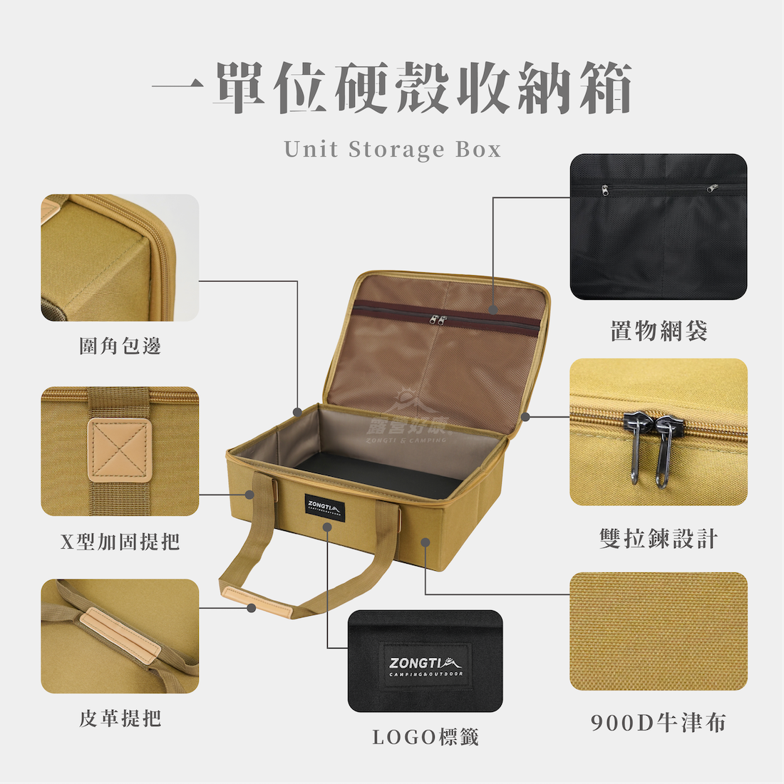 【ZONGTI】一單位硬殼收納箱｜爐具收納包 DC11