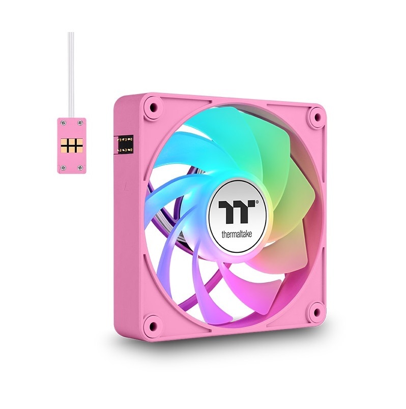 米特3C數位–曜越 CT140 EX ARGB 反轉 磁吸快接散熱風扇(三入)蜂芒黃/礫石砂/泡泡粉/競速綠