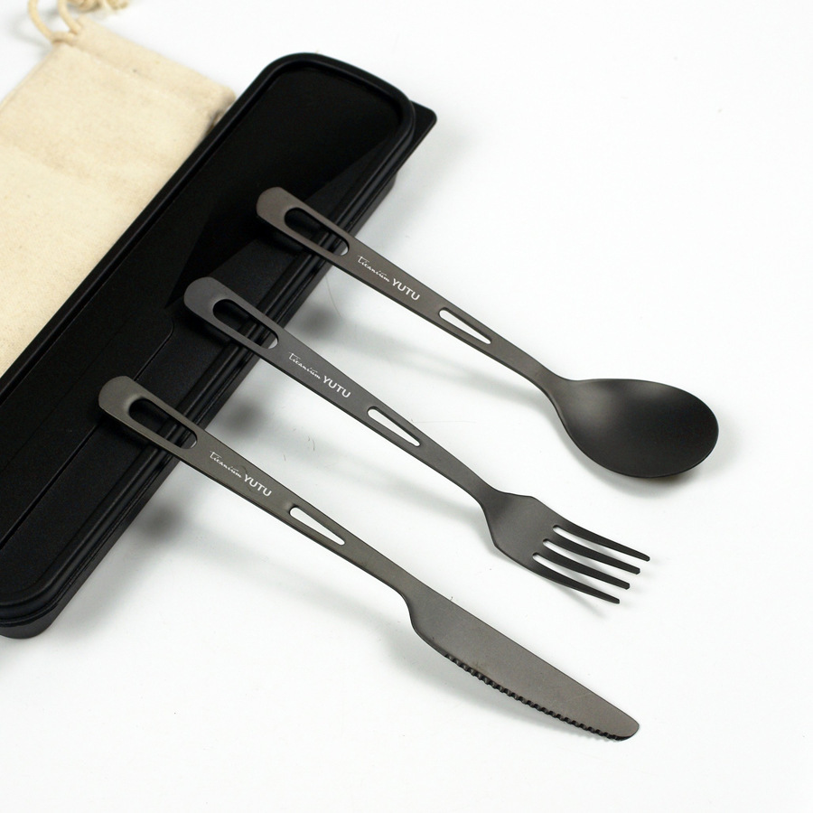 純鈦餐具-三件組