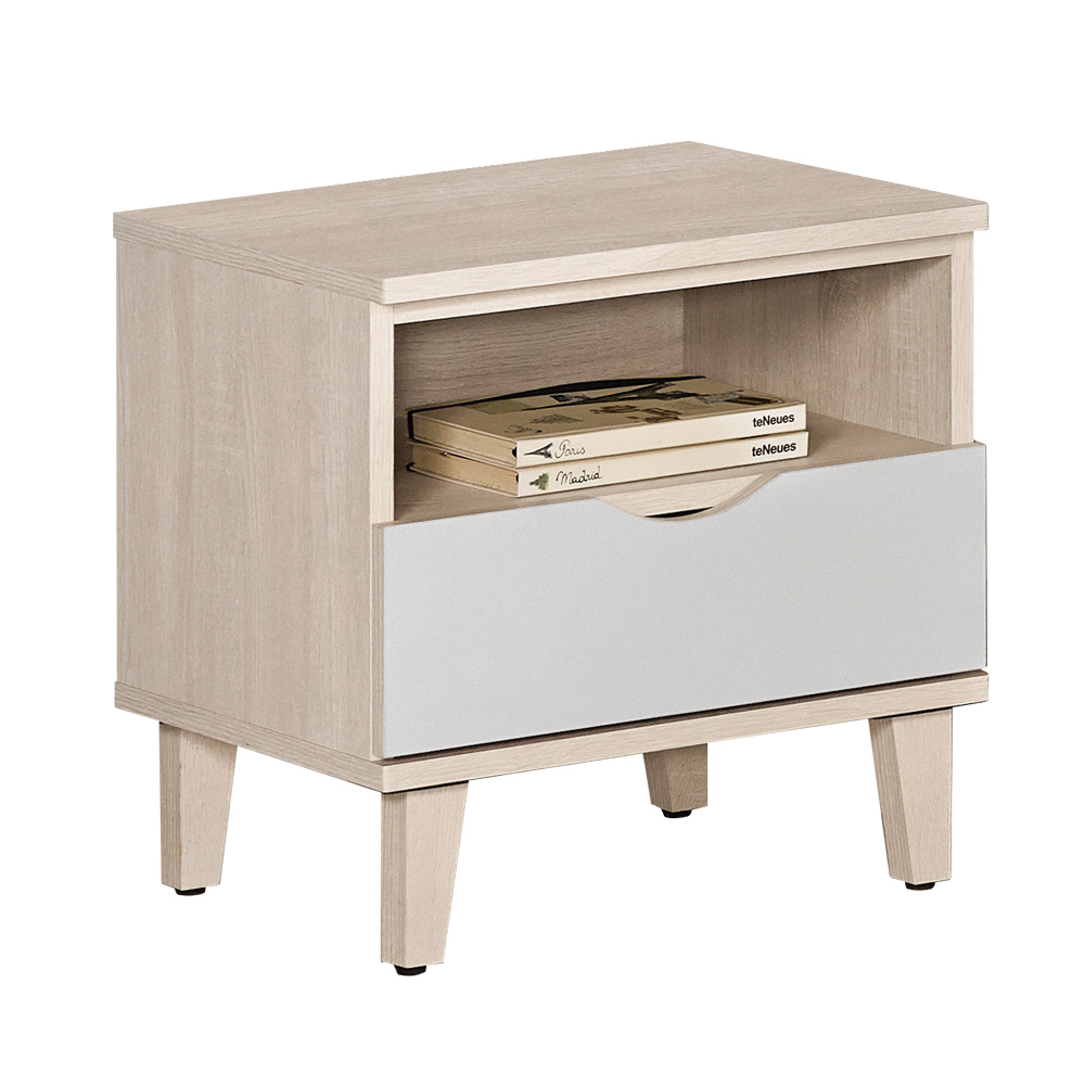 斯緹1.5尺藍色床頭櫃/單抽收納櫃/置物櫃