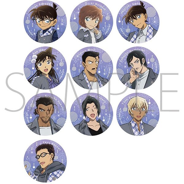 柯南M28日版角色胸章-10款隨機