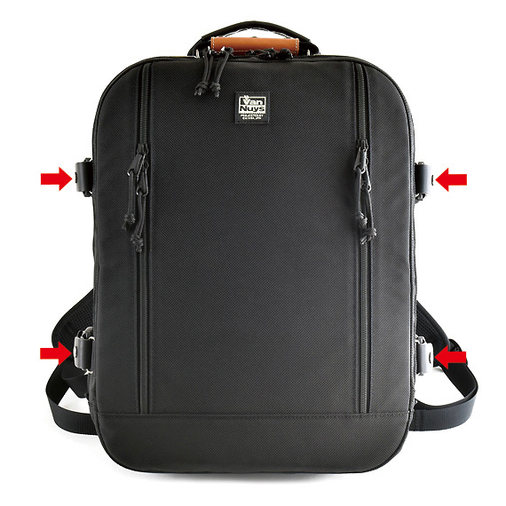 VanNuys D873 簡約商務背包側扣