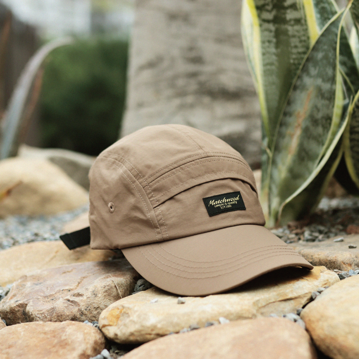 Script Label Camp Cap 五分割キャップ