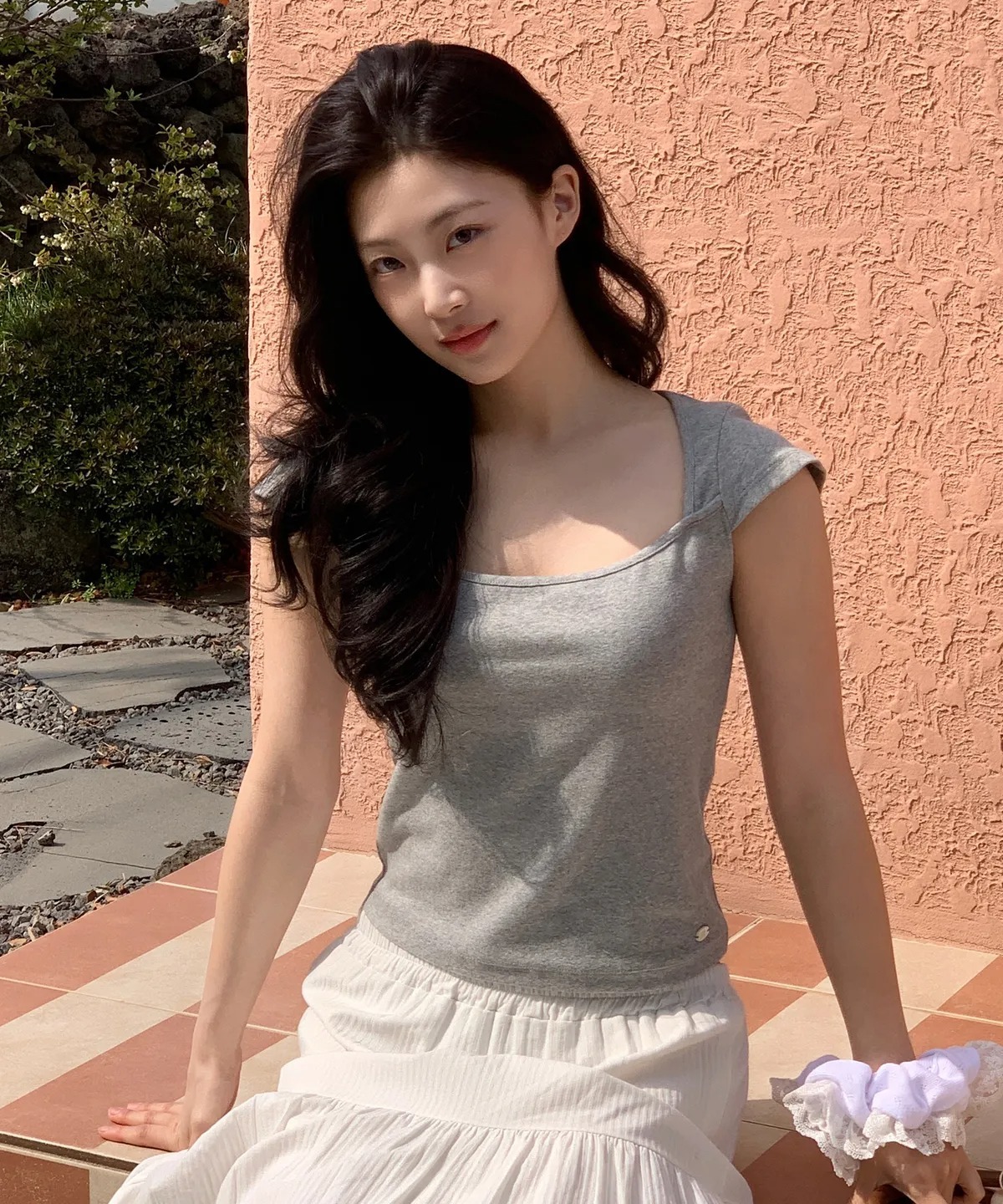 Letter From Moon Linsden Square Neck T-Shirt