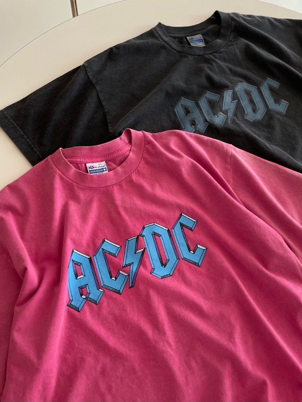 洗水英文字圖案短袖Tee ARCHIVE-337T