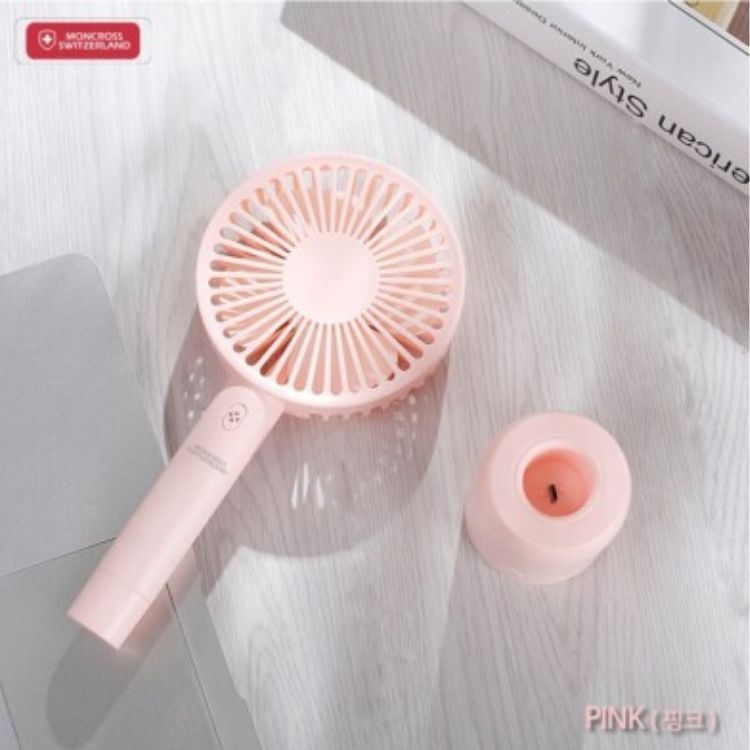 MONCROSS 無線搖頭風扇-粉紅色