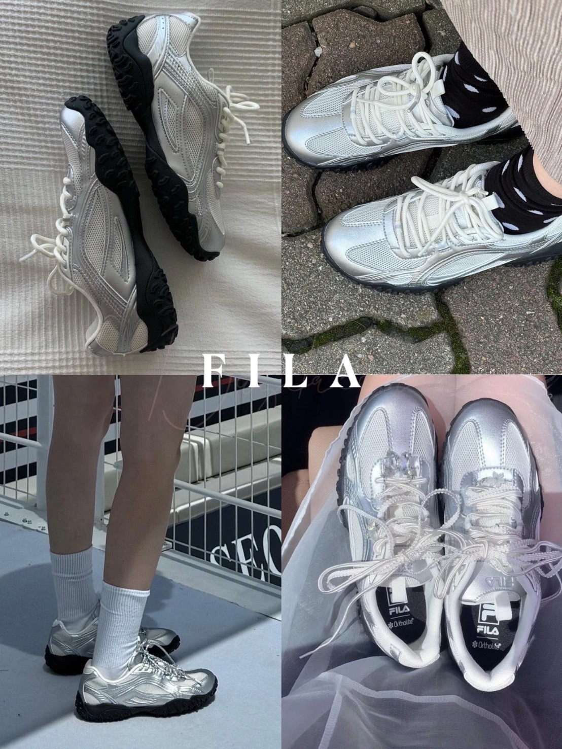 FILA 韓韶禧同款 流光芭蕾銀