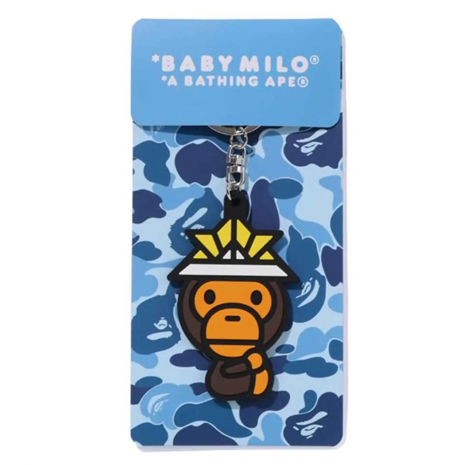 2025SS BAPE A BATHING APE BABY MILO KABUTO RUBBER KEYCHAIN 武士 鑰匙圈 現貨
