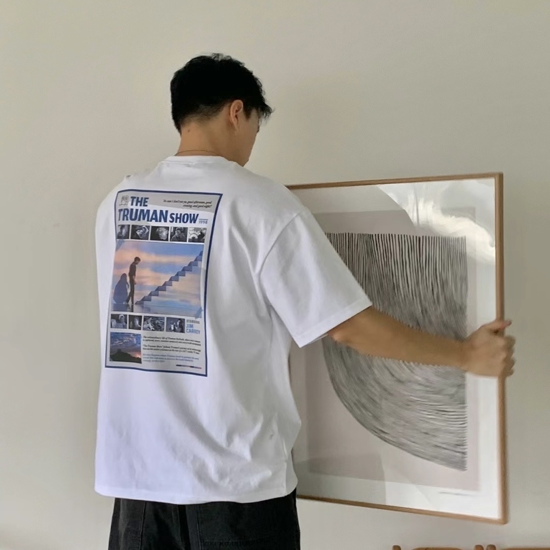 正韓 BUFFETT 樓梯短袖 淺灰 灰色 韓國服飾 上衣 薄款