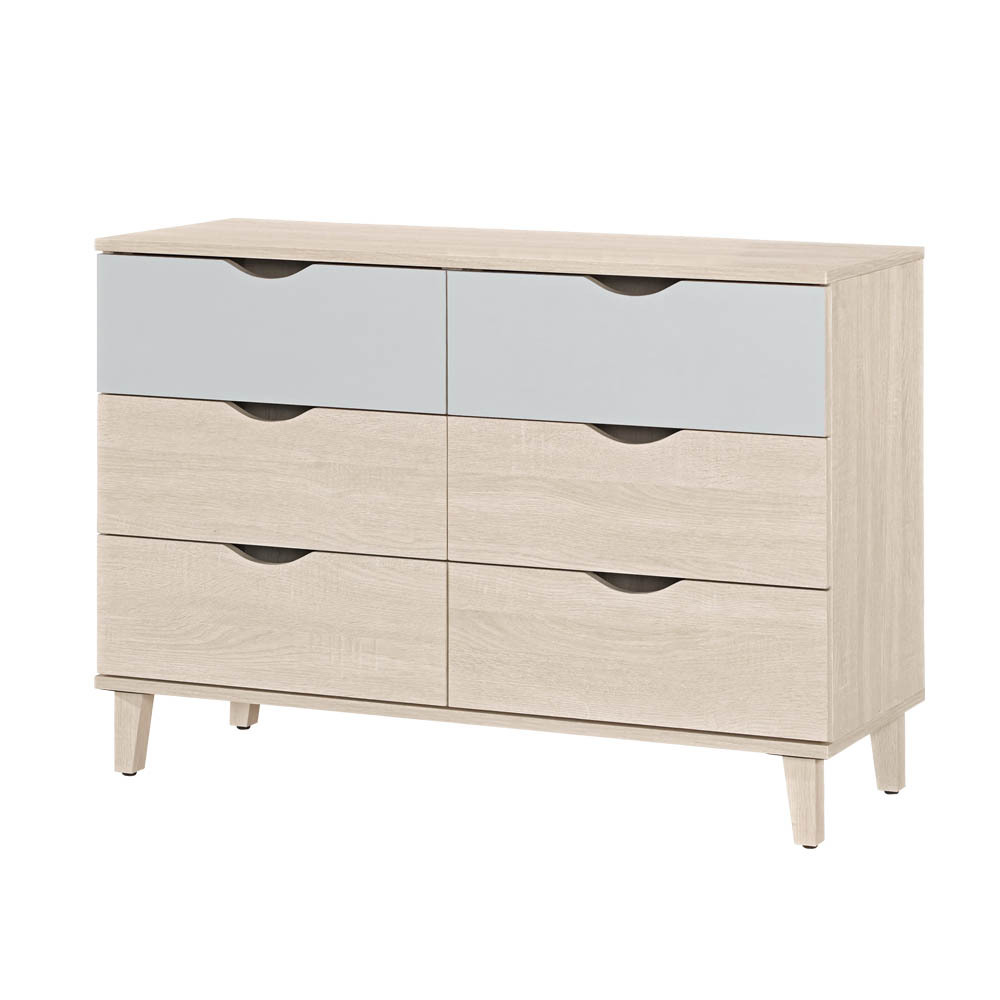 斯緹3.6尺藍色六斗櫃/六抽收納櫃/置物櫃