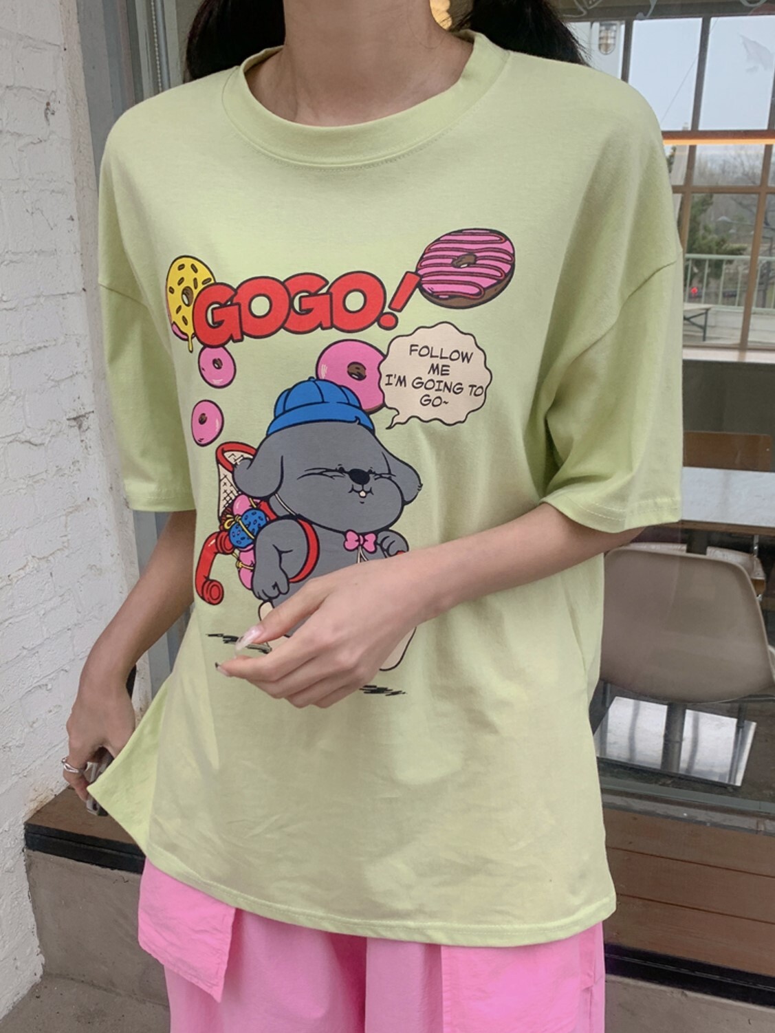 上衣丨童趣風狗狗短T