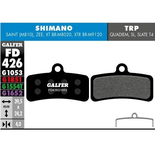 Galfer 剎車皮 FD426 (Shimano Saint用)