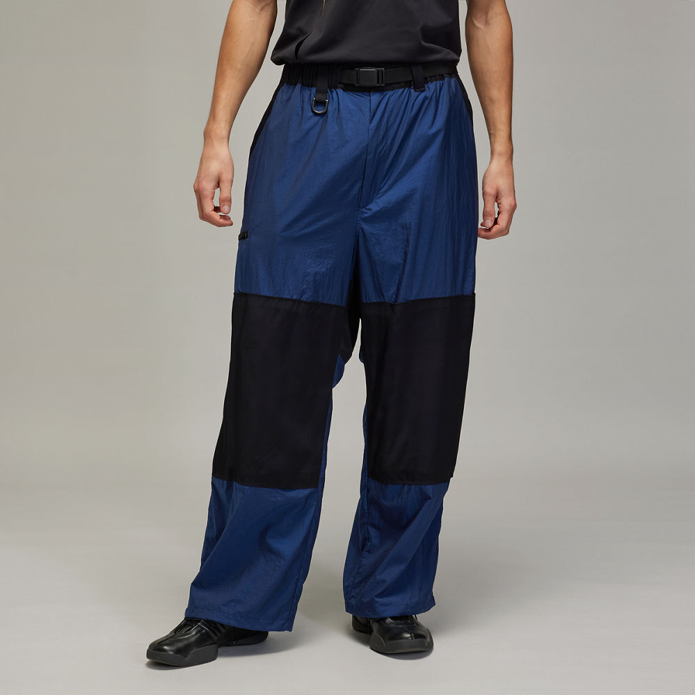 【 Y-3 M NYL PANTS 拼接尼龍褲 - 藍 】