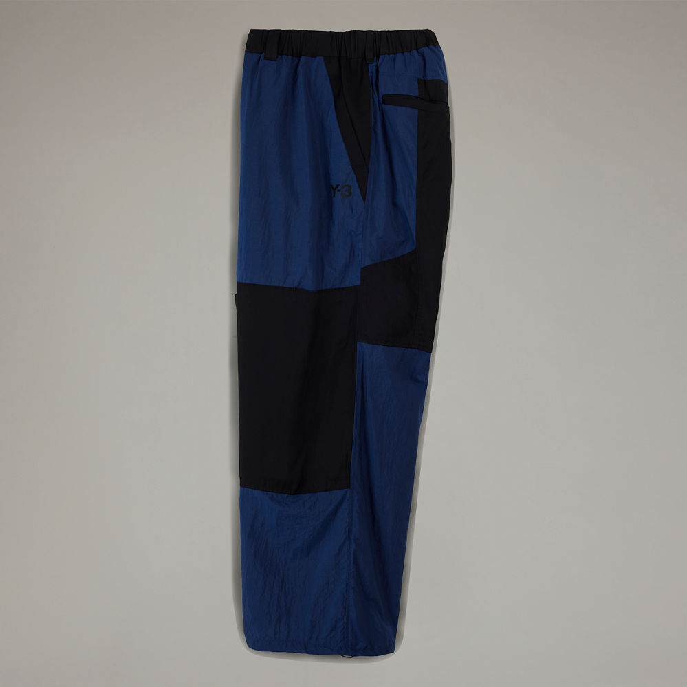 【 Y-3 M NYL PANTS 拼接尼龍褲 - 藍 】