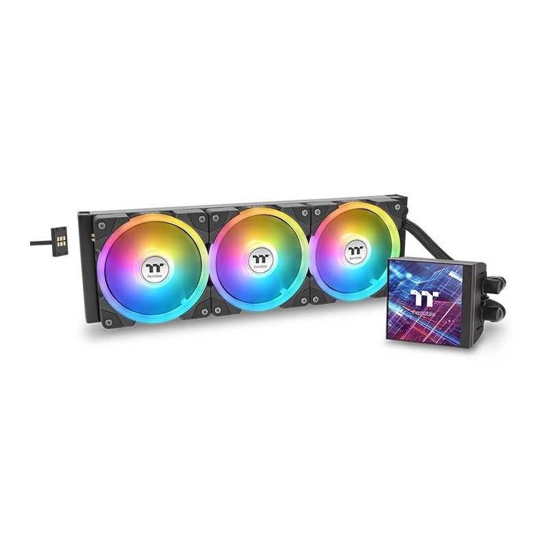 米特3C數位–曜越 MAGFloe 360 Ultra EX ARGB Sync 主板連動版一體式水冷散熱器 黑色/白色