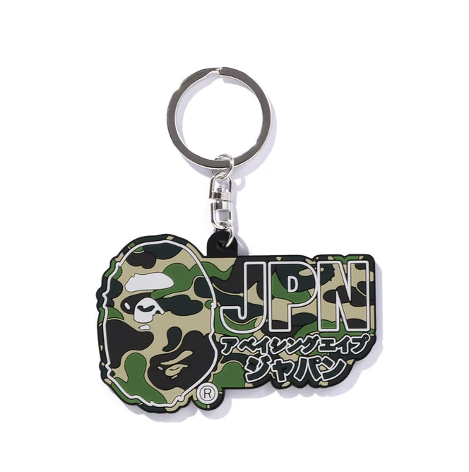 2025SS BAPE A BATHING APE ABC CAMO JAPAN RUBBER KEYCHAIN 迷彩 日本限定 鑰匙圈 1L22182019