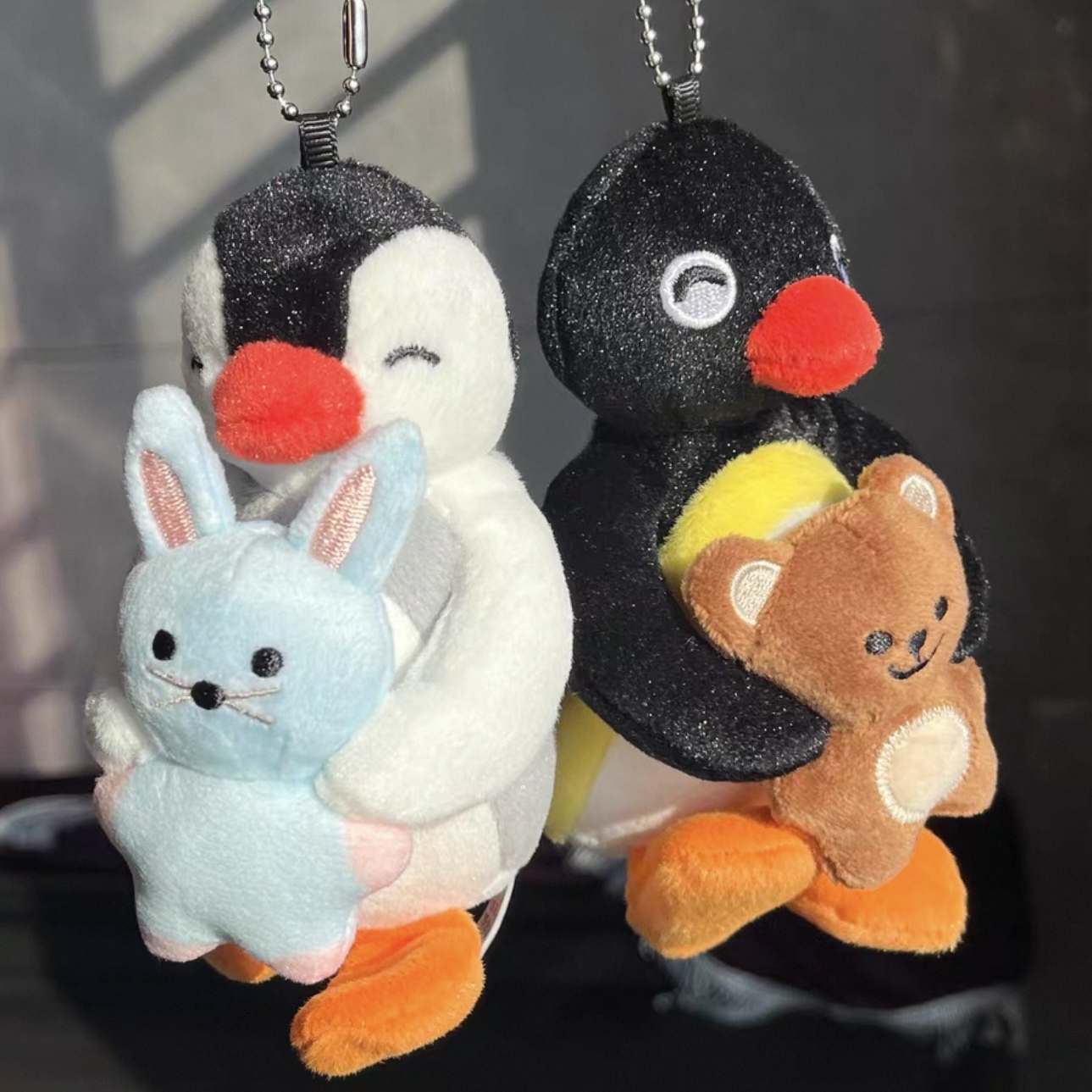 PINGU 電腦掛 吊飾 辦公療癒小物 毛絨玩具 趴趴擺件 情侶款 送禮 /代購