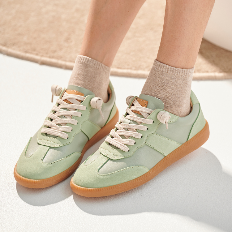 艾蜜莉真皮德訓鞋 薄荷綠