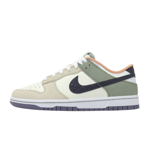 NIKE Dunk Low Retro SE "Nola" 灰綠 皮革 炫彩 異材質 男鞋 HV5750-133 V