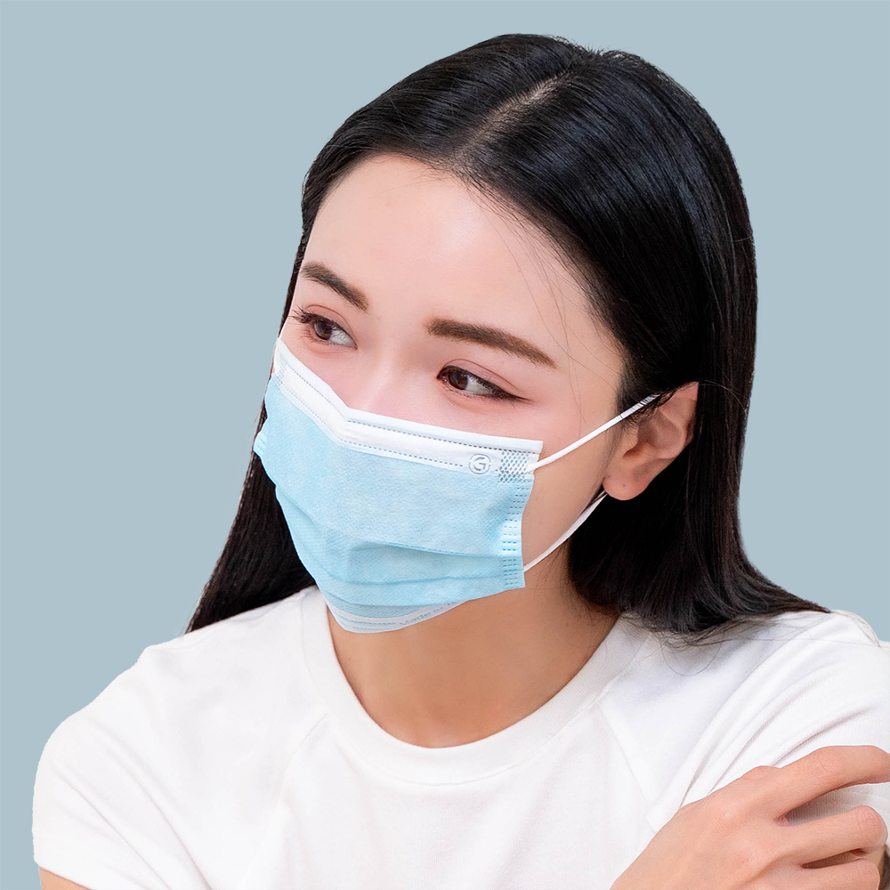 鉅瑋醫療口罩X純色系列-晴空藍(50片/盒)