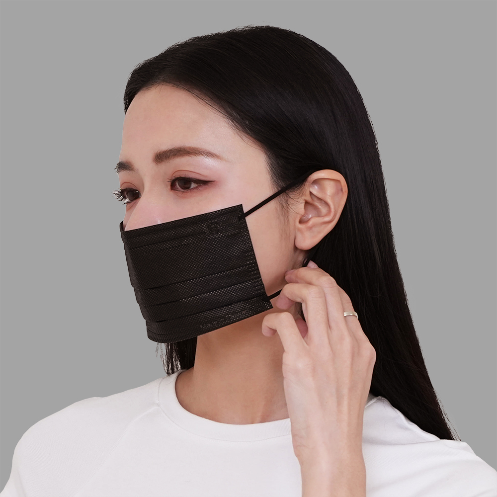 鉅瑋醫療口罩X純色系列-極致黑(50片/盒)