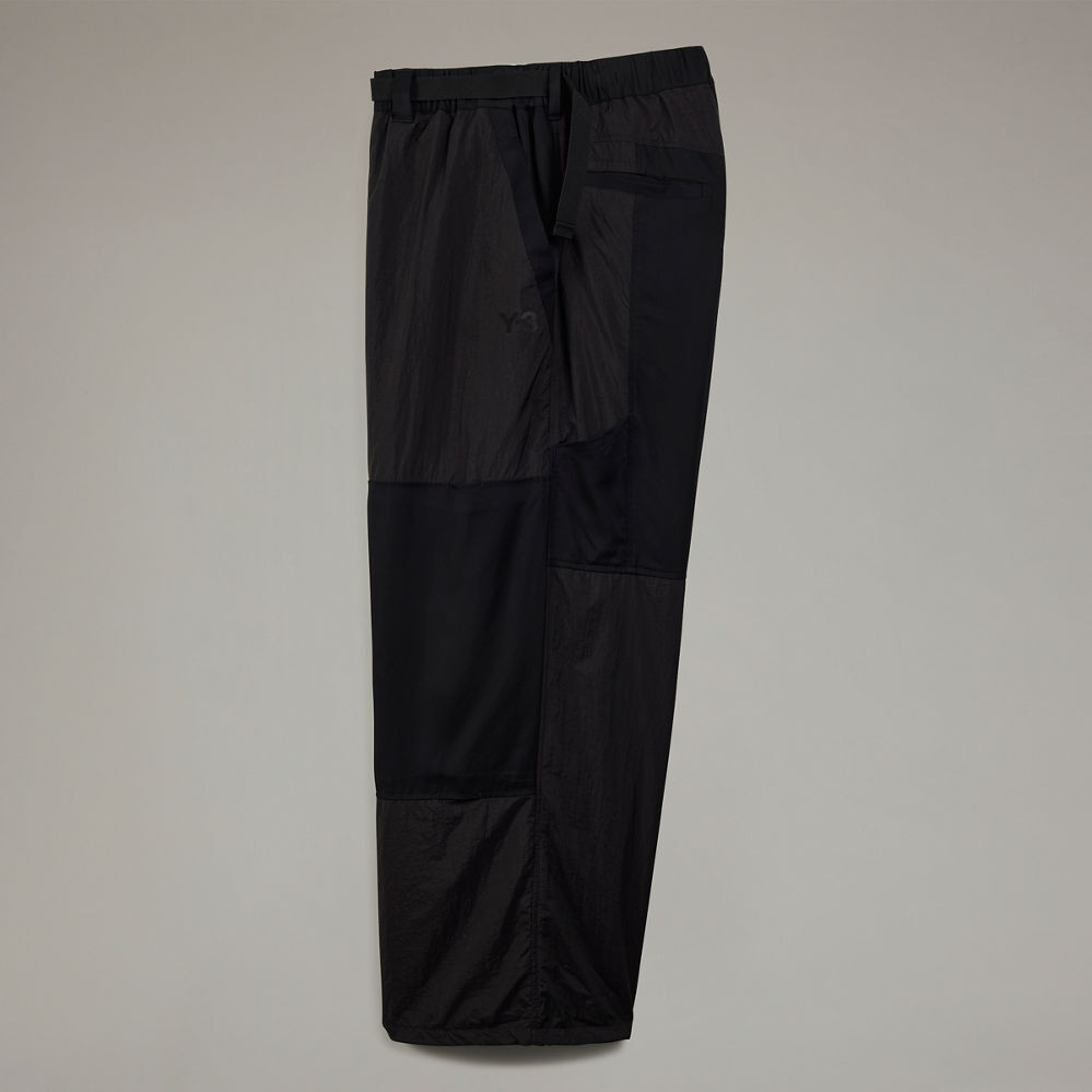 【 Y-3 M NYL PANTS 拼接尼龍褲 - 黑 】