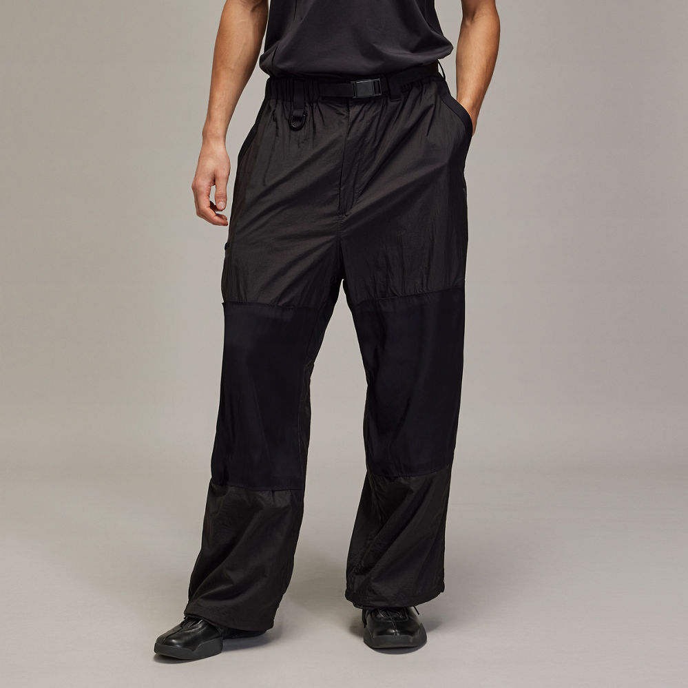 【 Y-3 M NYL PANTS 拼接尼龍褲 - 黑 】