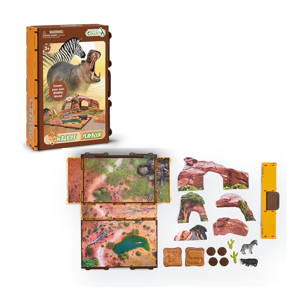 collectA 迷你野生動物書玩具套組~英國高擬真模型-R1220