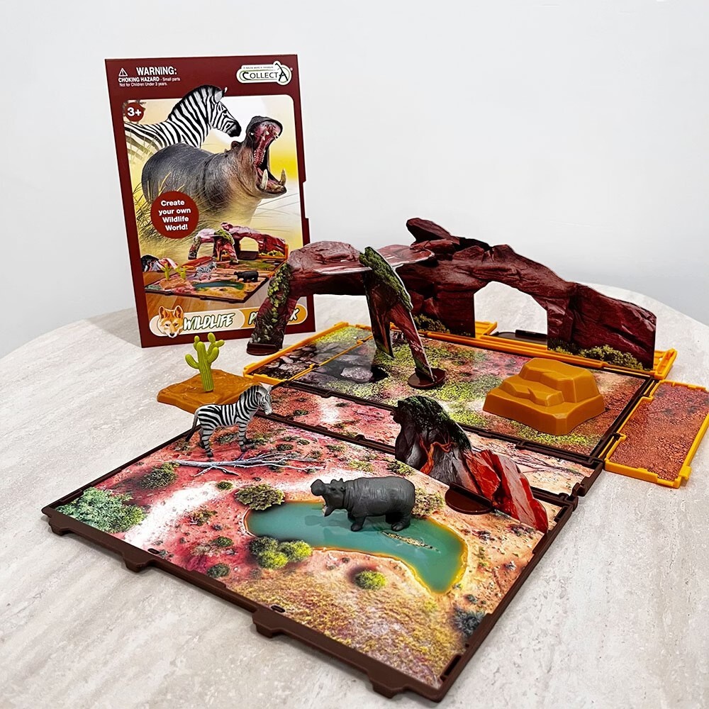 collectA 迷你野生動物書玩具套組~英國高擬真模型-R1220