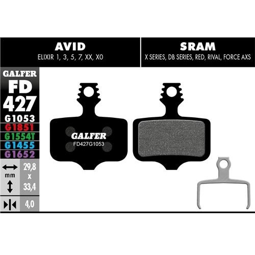 Galfer 剎車皮 FD427 (AVID ELIXIR用)