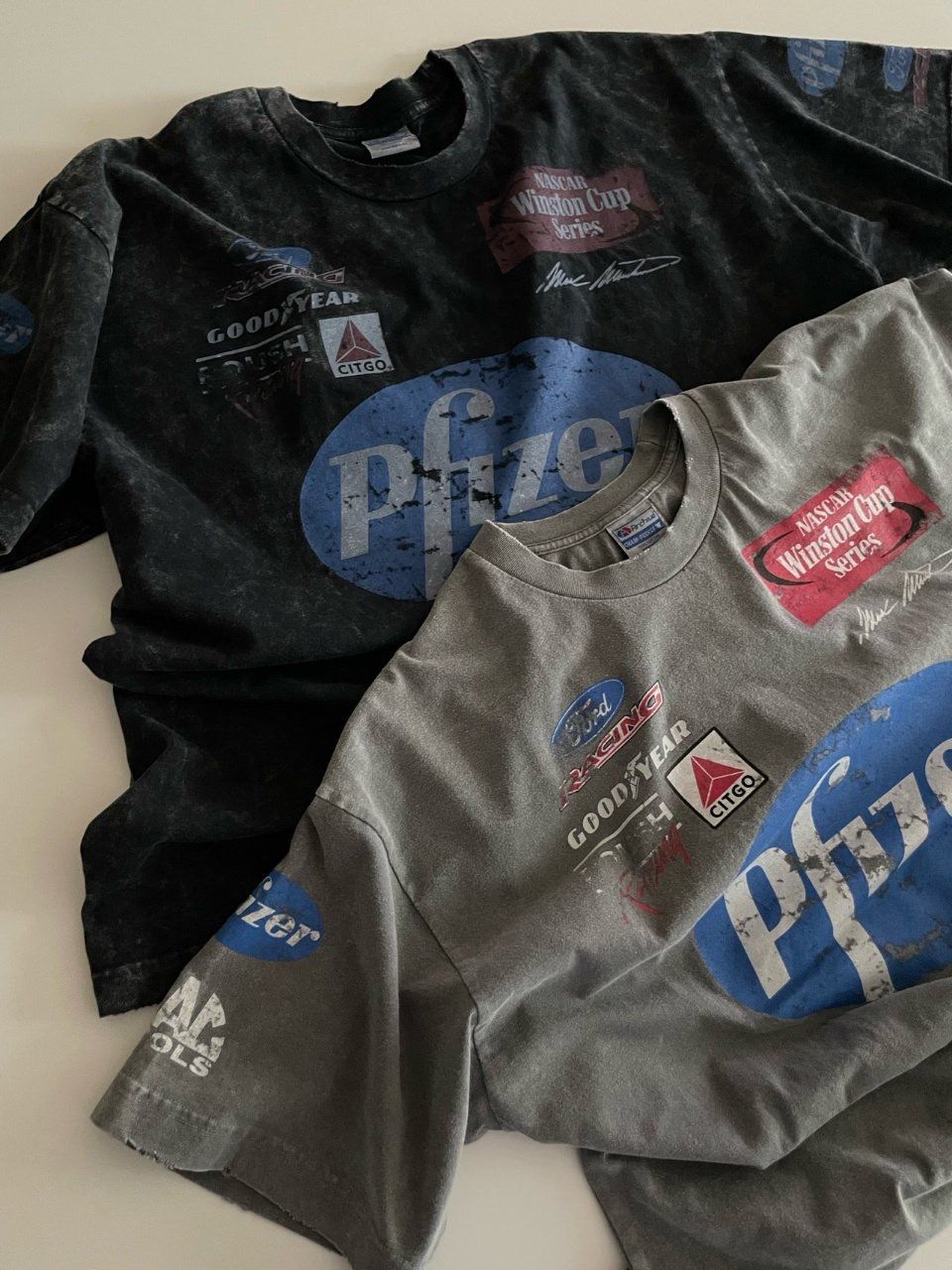 洗水英文字圖案短袖Tee ARCHIVE-353T