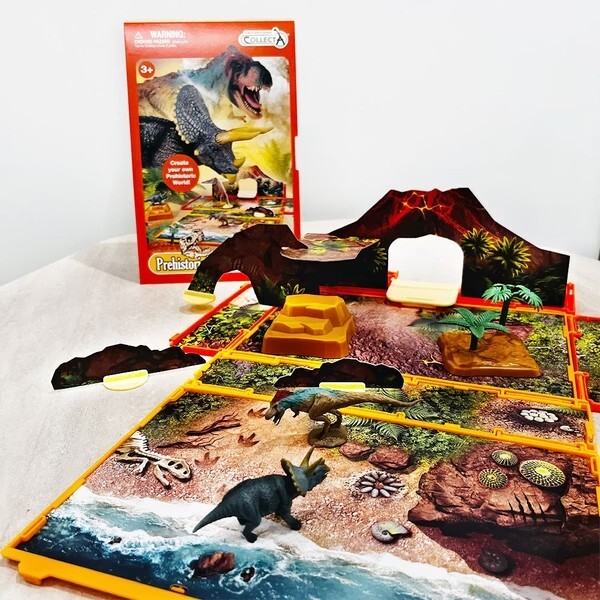 collectA 迷你史前動物書玩具套組~英國高擬真模型-R1216