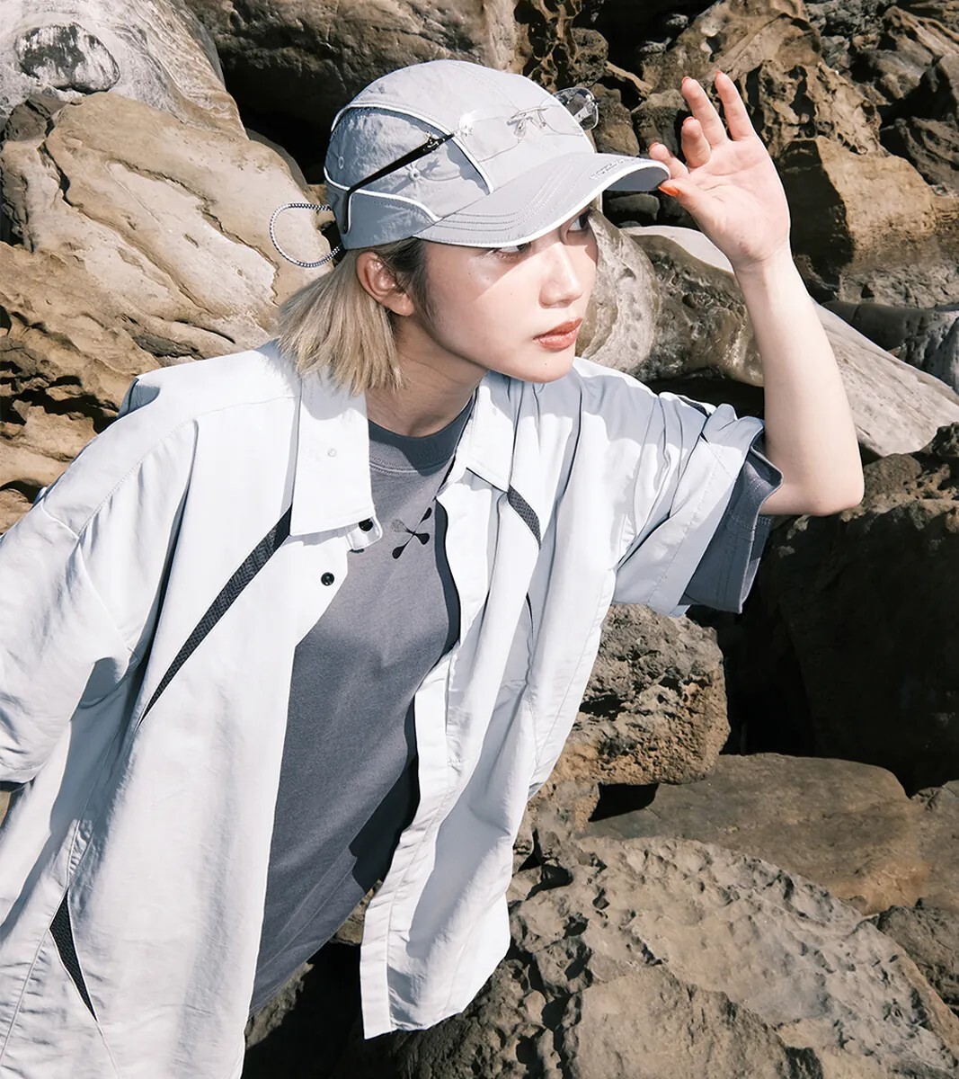 【最後現貨】Nozzle Quiz Supplex® Form Shirt 混紡 風切線 短袖 襯衫