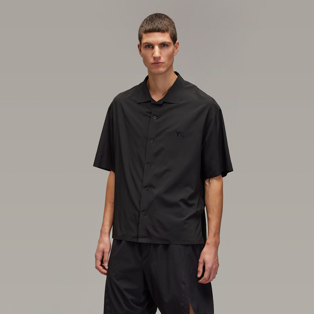 【 Y-3 LITE WOVN SHIRT 短袖襯衫 - 黑 】