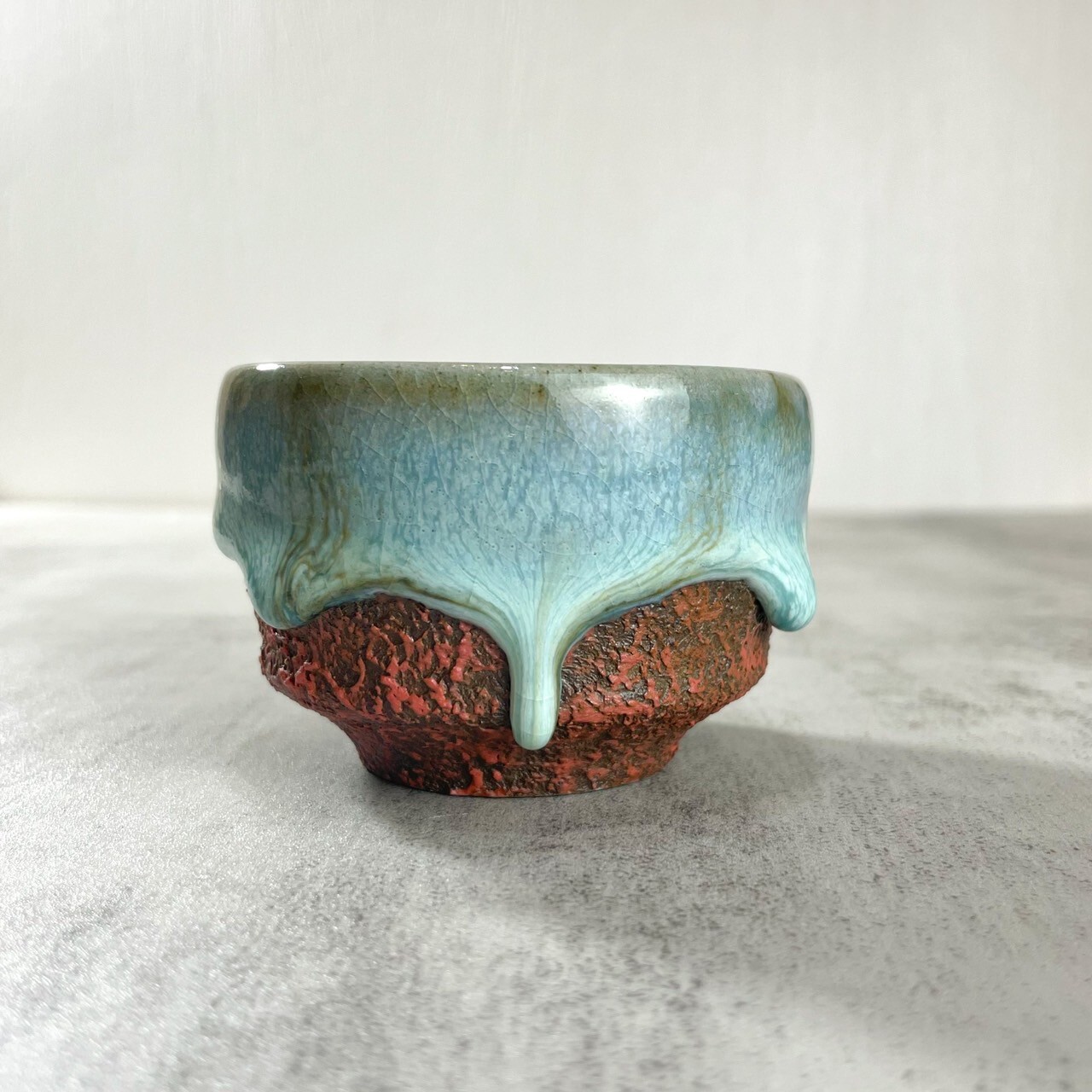 藍海之淚流釉主人杯