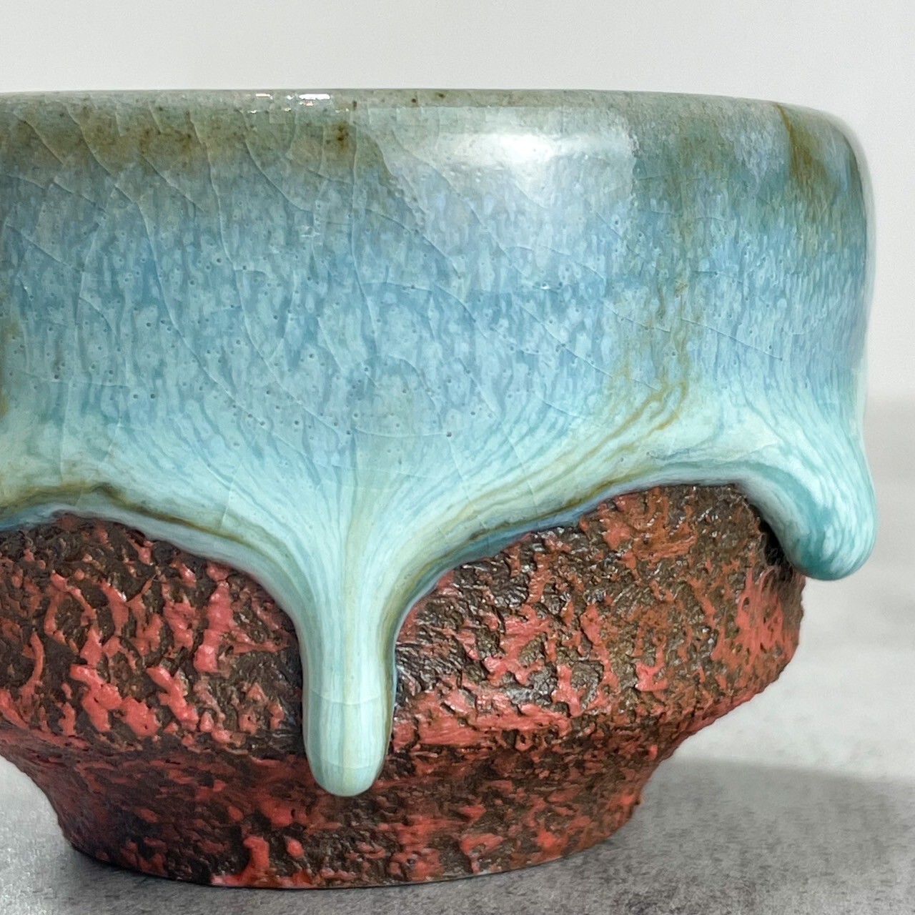 藍海之淚流釉主人杯