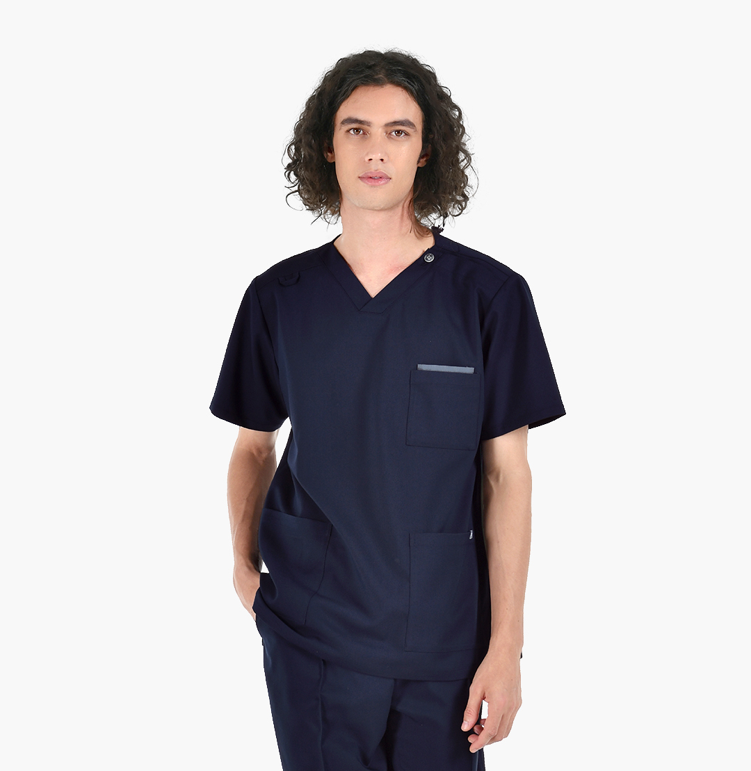 22205 AWESOME CLASSIC 男女通用刷手服 深海藍