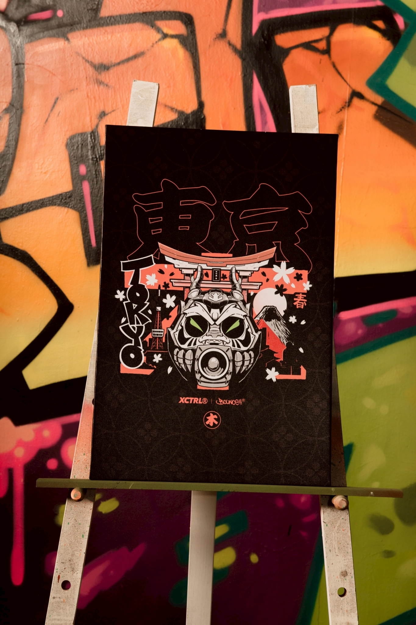 XCTRL® x BOUNCE  東京春達摩龍掛畫