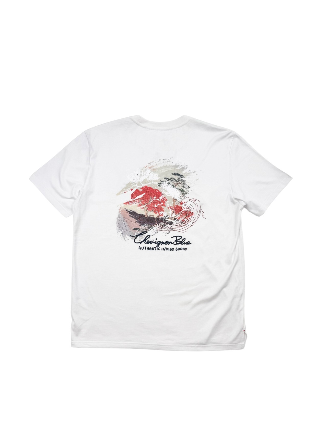 Chevignon - 男裝V57浮世繪松樹短袖T恤