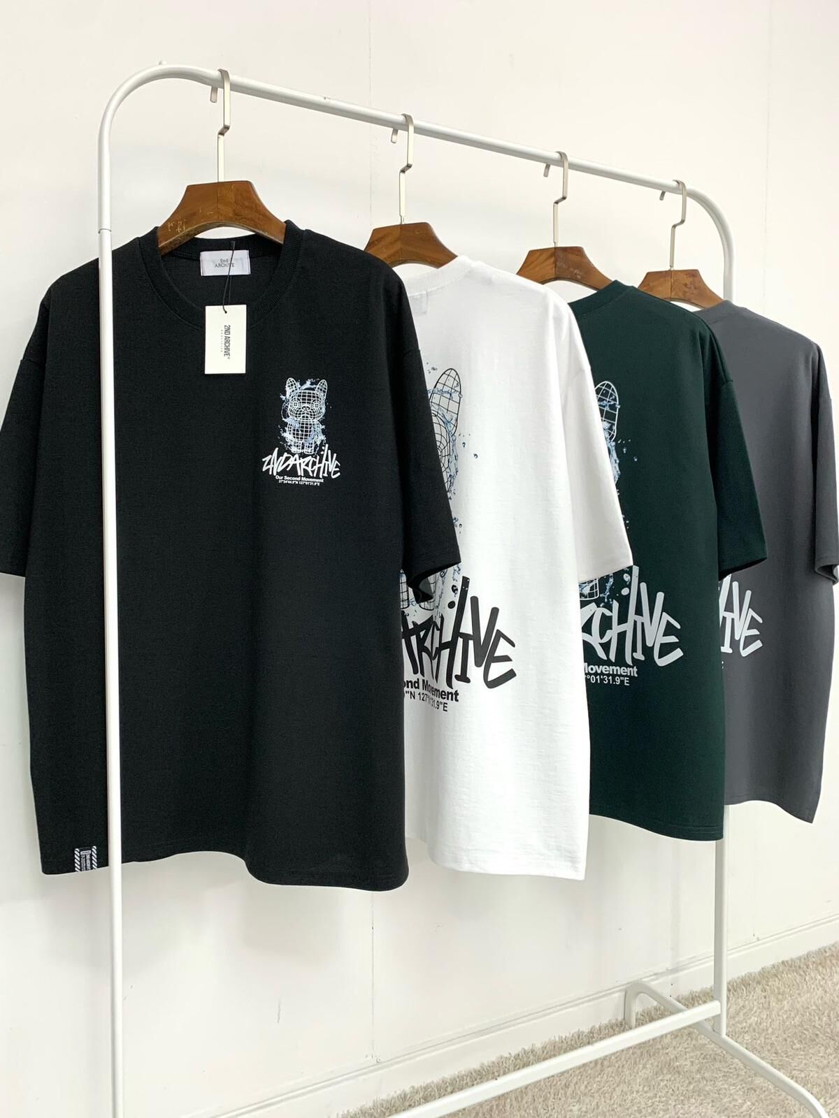 狗仔圖案英文字短袖Tee 2nd-260T