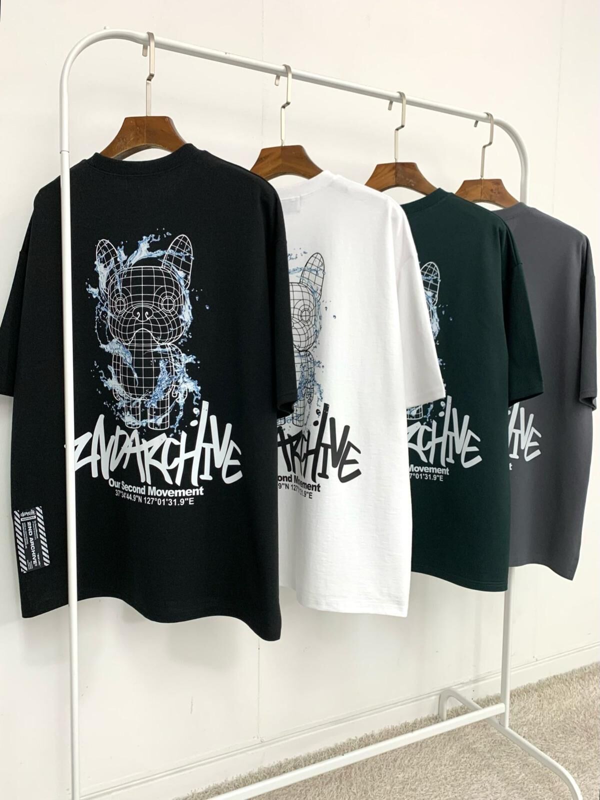 狗仔圖案英文字短袖Tee 2nd-260T