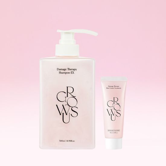 《olive young 連線》growus Damage Therapy Shampoo 500mL+50ml treatment