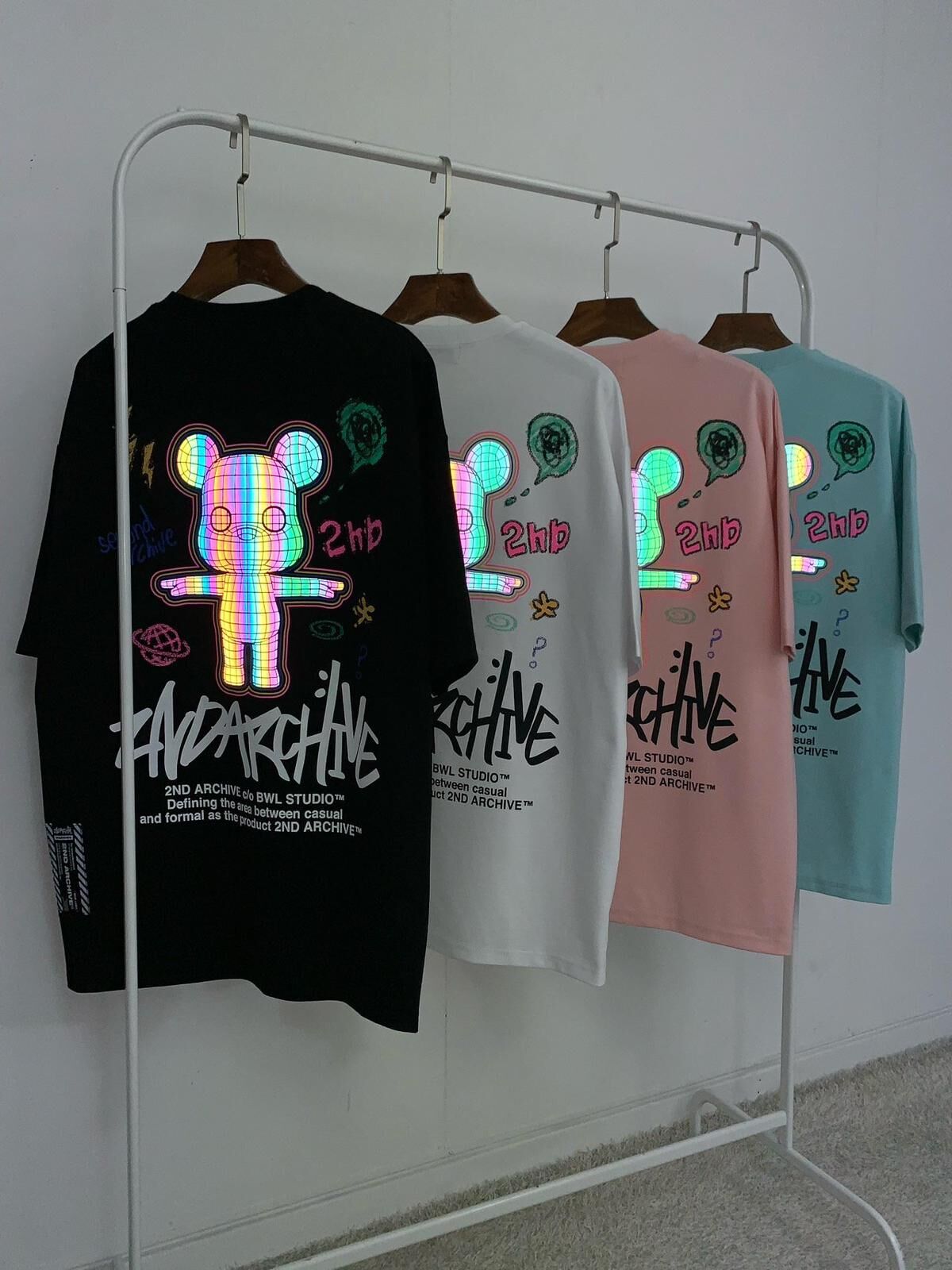 3M熊仔圖案英文字短袖Tee 2nd-261T