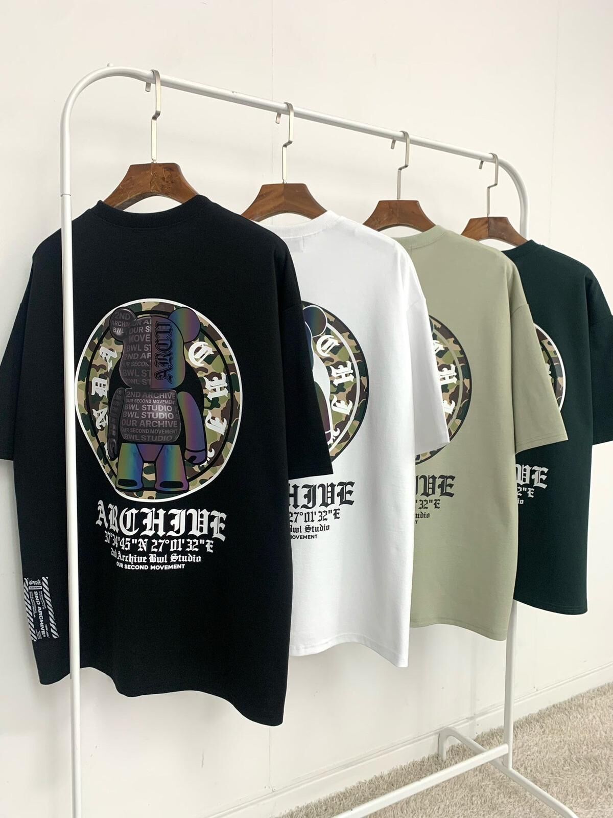 3M熊仔圖案英文字短袖Tee 2nd-262T