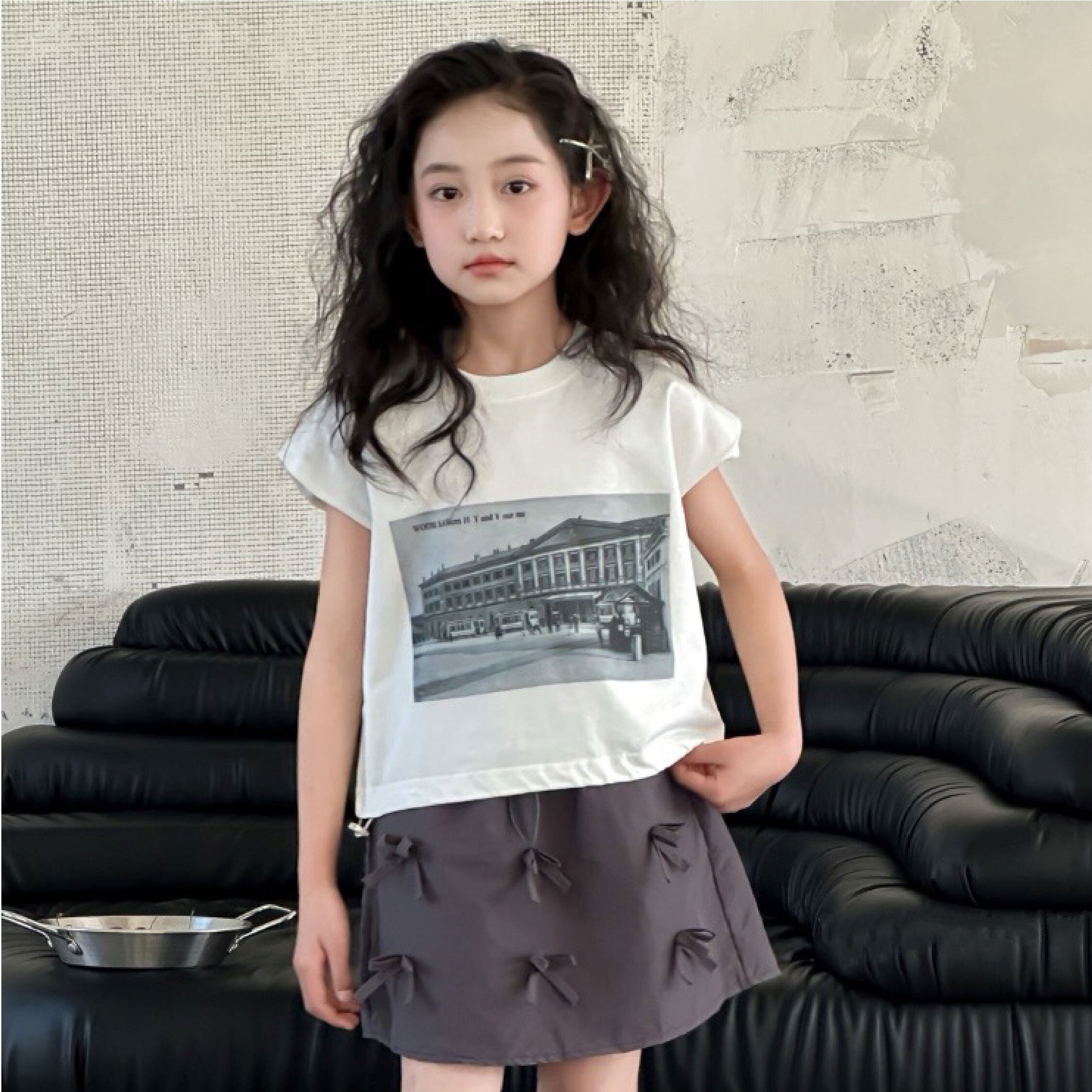 【H50107】美式街頭照下抽繩設計背心/上衣＊二色