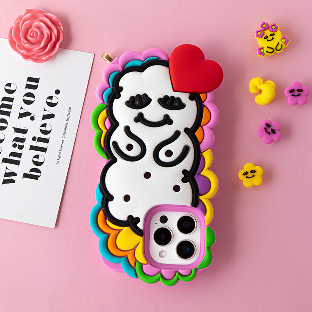 Candies iPhone 16 Pro Max - 繽紛綻放睡寶(愛心紅)