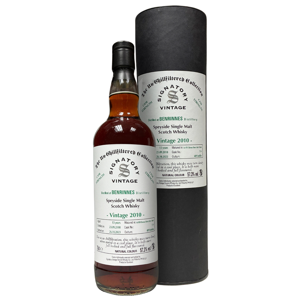 Signatory Vintage The Un-Chillfiltered Collection Benrinnes 2010 13 Years Old #114 57.3%