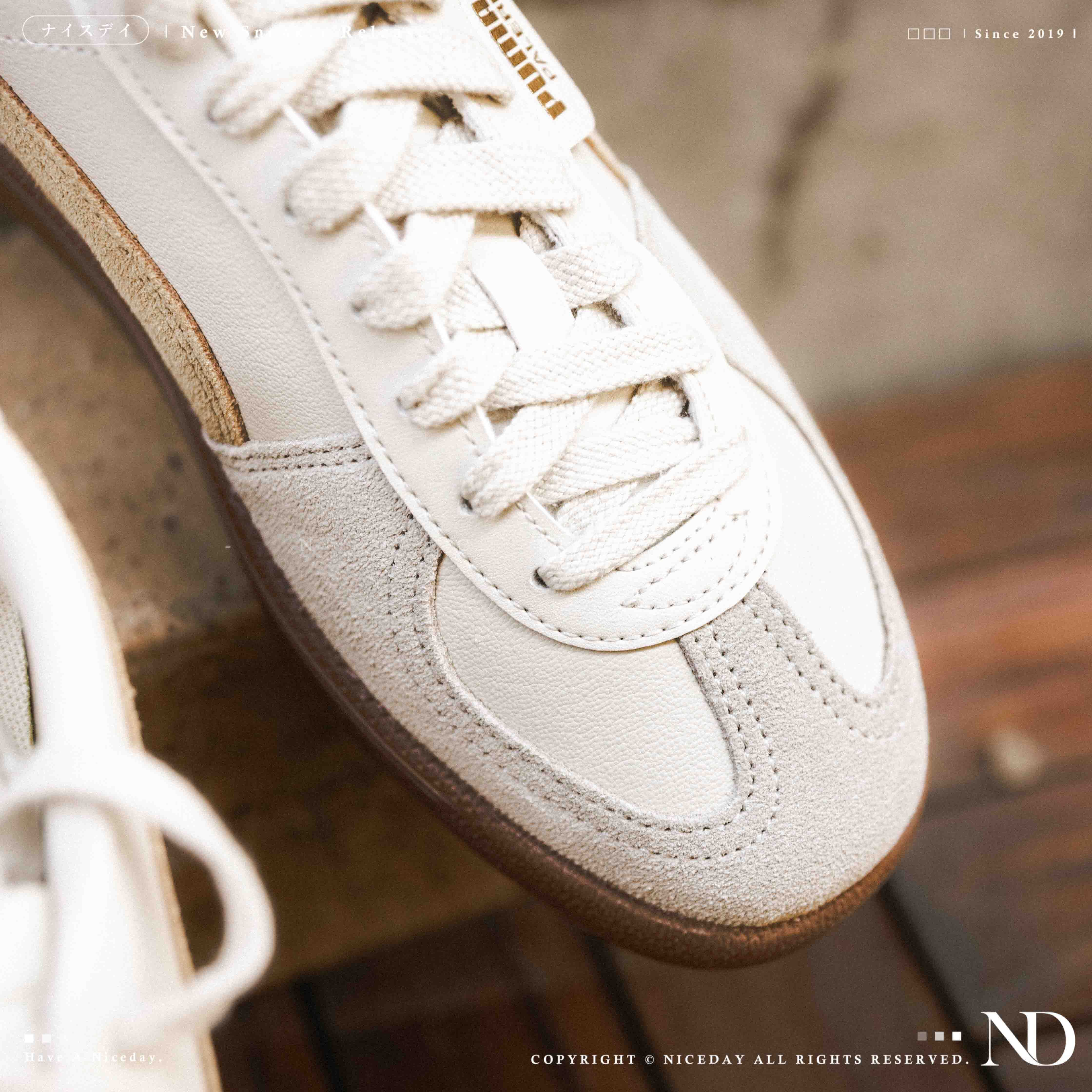 NICEDAY 現貨 PUMA PALERMO LTH 奶油 奶茶色 沙色 休閒鞋 德訓鞋 男女鞋 396464-13