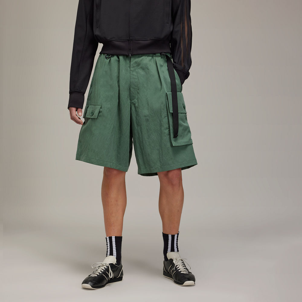 【 Y-3 M WTWILL SHORTS 工裝短褲 - 綠 】