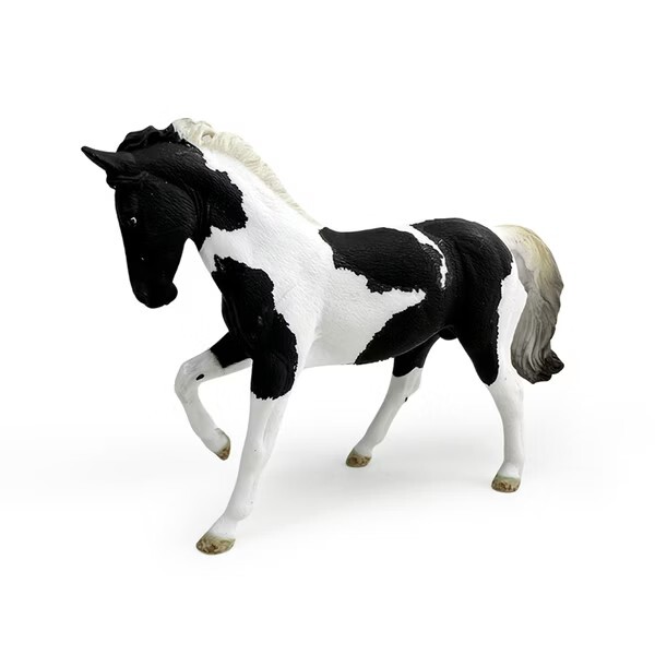 collectA 溫血公馬-黑越背花斑色~英國高擬真模型-R80027